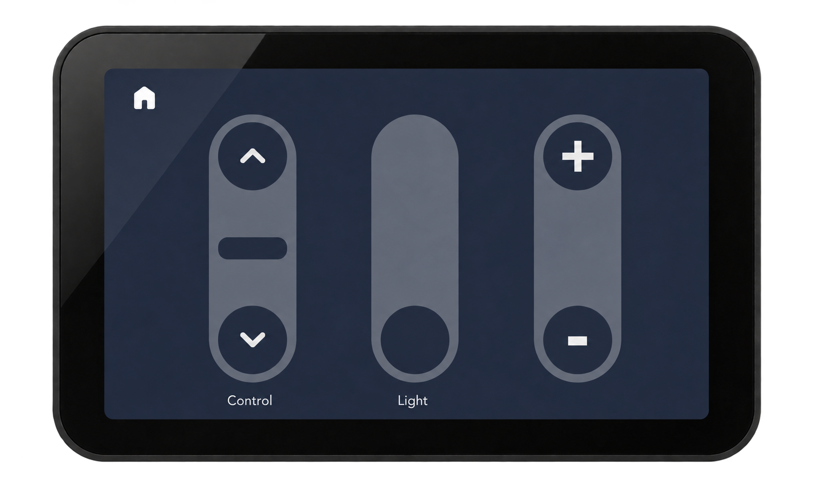 Touch Screen Hub Pro shade and light control interface